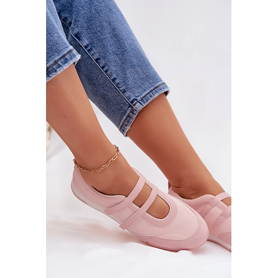 Sportovní dámské baleríny růžové - Farvessa