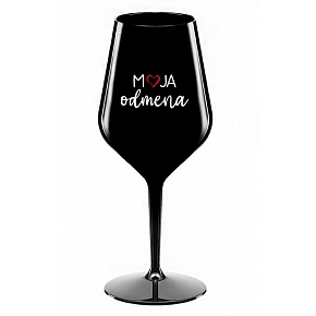 MOJA ODMENA - čierny nerozbitný pohár na víno 470 ml MOJA ODMENA - čierny nerozbitný pohár na víno 470 ml