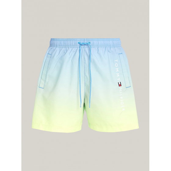 Pánské plavky UM0UM03266 0LK modrožluté - Tommy Hilfiger