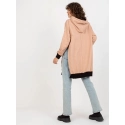 Dlouhá mikina VI BL 327.70P hnědá - FPrice