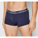 Pánské boxerky 111357 2R717 96735 - tm.modrá/oranžová - Emporio Armani