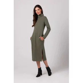 Dámské šaty B274 Khaki - BeWear