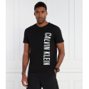 Pánské plážové tričko KM0KM00998 BEH černé - Calvin Klein