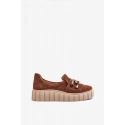 Dámské polobotky 3398 Hnědá s béžovou - Lewski Shoes