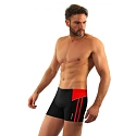 Plavecké boxerky 384 černo-červené - Sesto Senso
