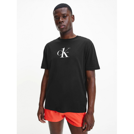 Pánské tričko KM0KM00757 - BEH černá - Calvin Klein