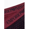 Pánské boxerky 2PACK 111210 3F504 56636 vínové s potiskem - Emporio Armani