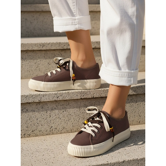 Dámské tenisky ZY1403 hnědé - FashionStreet