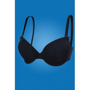 Dámská SUPER Push-up podprsenka 01-63 černá - HANNA STYLE