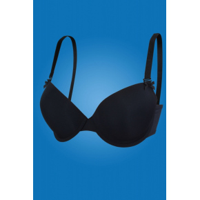 Dámská SUPER Push-up podprsenka 01-63 černá - HANNA STYLE