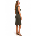 Dámské šaty S174 khaki - Stylove