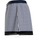 Dámské pyžamové šortky WOVEN SHORT PRINT UW0UW04944 02G tm. modro-bílé - Tommy Hilfiger