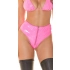 Dámské sexy kalhotky 206611 Latexlook neonové růžové - Koucla