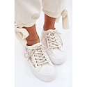 Dámské tenisky s krajkou LCW-26-44-4480 bílé . Lee Cooper