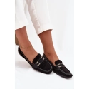 Dámské mokasíny H8-515 černé - Sweet shoes