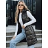 Dámská prošívaná vesta TY5257 s kapucí černá - FashionStreet 