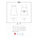 Košilka Satinia babydoll dark blue - Obsessive