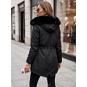 Dámská zimní bunda parka GODDESS TY3867 černá - FashionStreet
