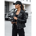 Dámská kožená bunda TY3893 černá -  FashionStreet