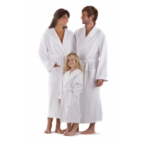 AKCE Župan unisex lýmec froté 2114 Sauna bílý - Vestis