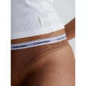 Dámská tanga HIGH LEG THONG 000QD5051E FUA  hnědé - Calvin Klein