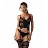 Dámský sexy korzet Lune Bellis Corset černý - Obsessive
