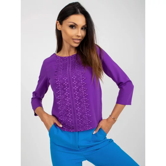 Dámská halenka LK BZ 506521.90 tmavě fialová - Lakerta