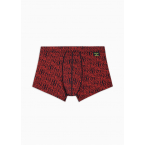 Pánské boxerky 112074 3F508 56936 černé se vzorem - Emporio Armani