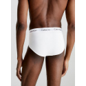 Pánské slipy 3 Pack  0000U2661G 998 černá/bílá/šedá - Calvin Klein
