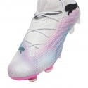 Pánské fotbalové boty / kopačky Future 7 Ultimate FG/AG M 107599 01 Bílá s růžovou - Puma