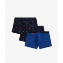 Pánské boxerky 3PACK 3MH-187 Tmavě modrá mix - Atlantic