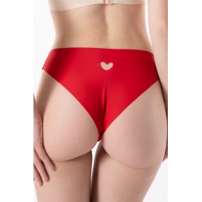 Kalhotky Heart Simple Brasil červené - Julimex Kalhotky Heart Simple Brasil červené - Julimex