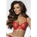 Dámská podprsenka V-10541 Červená s tělovou - Axami
