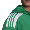 Pánská mikina s kapucí GP6437 Zelená s bílou - Adidas