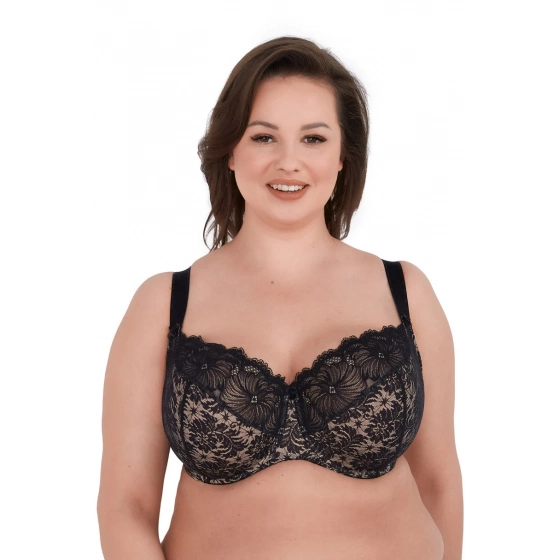 Dámská podprsenka bez kostice BSM534 černá - Gaia