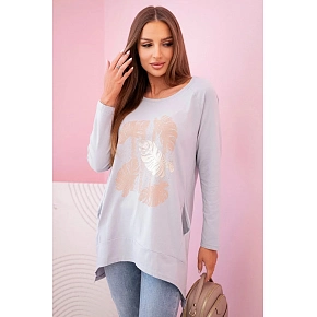 Dámská halenka 69504 šedé - Esilla