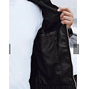 Pánská kožená bunda 11Z8151 černá - FashionStreet