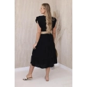 Dámské šaty 5997 s páskem černé - Kesi