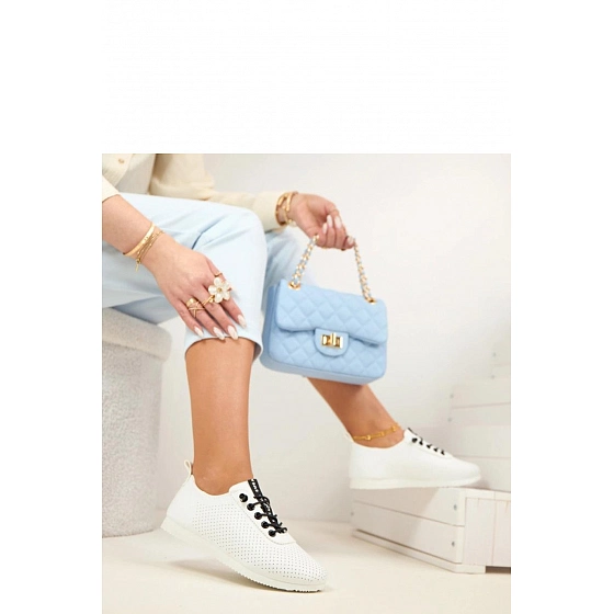 Dámské tenisky 81221-4 225574 bílo-černé - Kang You