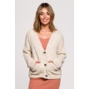 Dámský Cardigan BK074 Beige - BeWear