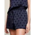 Dámský pyžamový set dárkové balení GIFT PYJ CAMI SET & SLIPPERS UW0UW04855 DW5 tm. modré - Tommy Hilfiger