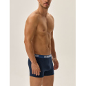 Pánské boxerky 3PACK Jarl 41930-MLC Jeans modrá vzor - Henderson