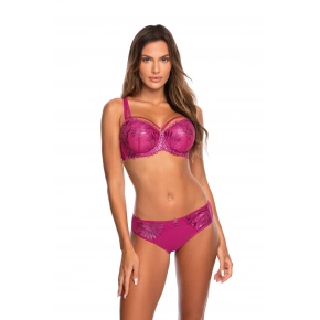 Dámská push-up podprsenka V-10261 Fuchsie tmavě růžová - Axami
