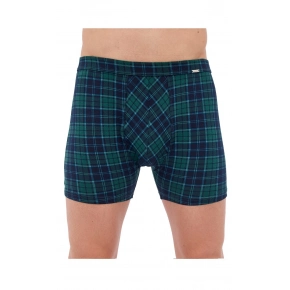 Pánské boxerky Cornette Prime 904/121 Tmavě zelená s modrou - Cornette Pánské boxerky Cornette Prime 904/121 Tmavě zelená s modrou - Cornette