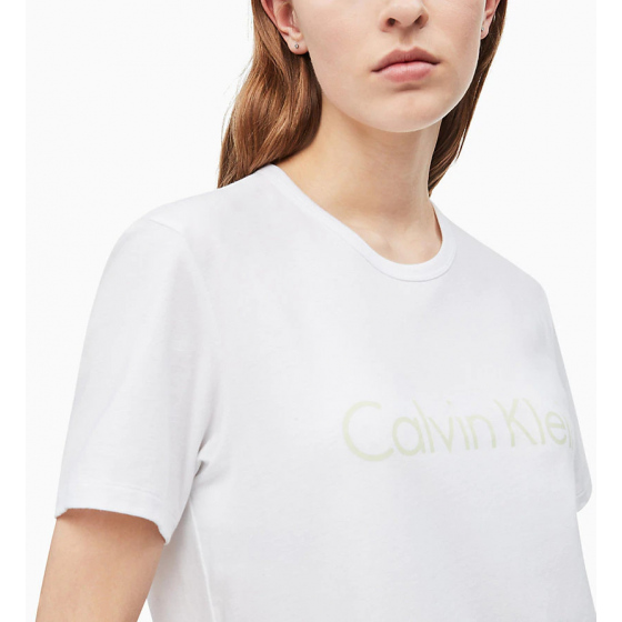 Dámské tričko QS6105E-WPZ bílá - Calvin Klein