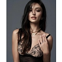 Svůdná noční košilka Vila Blanes Long Chemise černá - Obsessive
