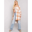 Dámská hrubá košile EM KS 604.67P hnědá - Exmoda