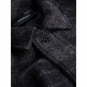 Pánská vlněná teplá košile / styl kabátek G77965060-149 Černý s tmavě šedou - Peak