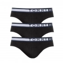Pánské slipy 3PACK UM0UM01227 Černá s bílou - Tommy Hilfiger