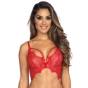 Dámská podprsenka / polokorzet V-9581 Červená - Axami